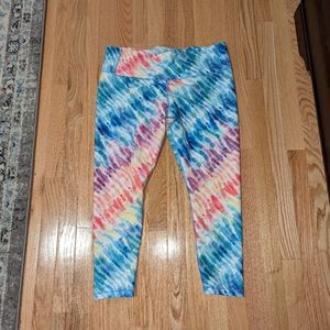 ATHLETA Love Proudly 7/8 Tight Leggings | Rainbow tie dye leggings